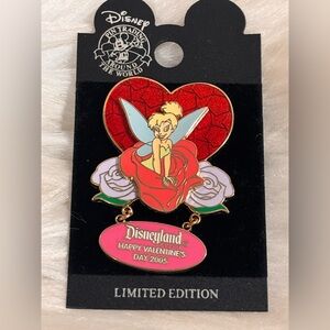 DISNEYLAND RESORT HAPPY VALENTINE'S DAY❤️2005 TINKER BELL PIN - LE 1500